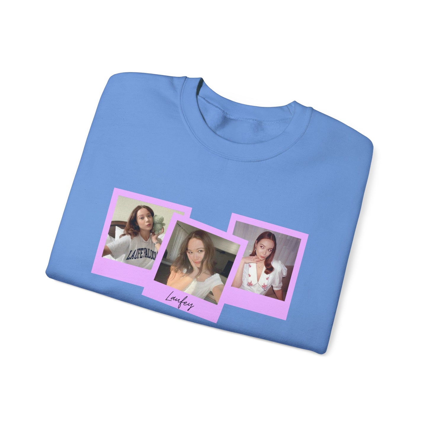 Polaroid Laufey Cute - Unisex Heavy Blend™ Crewneck Sweatshirt