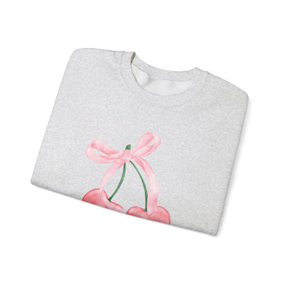 Bow and Cherries Aesthetic - Unisex Heavy Blend™ Crewneck Sweatshirt