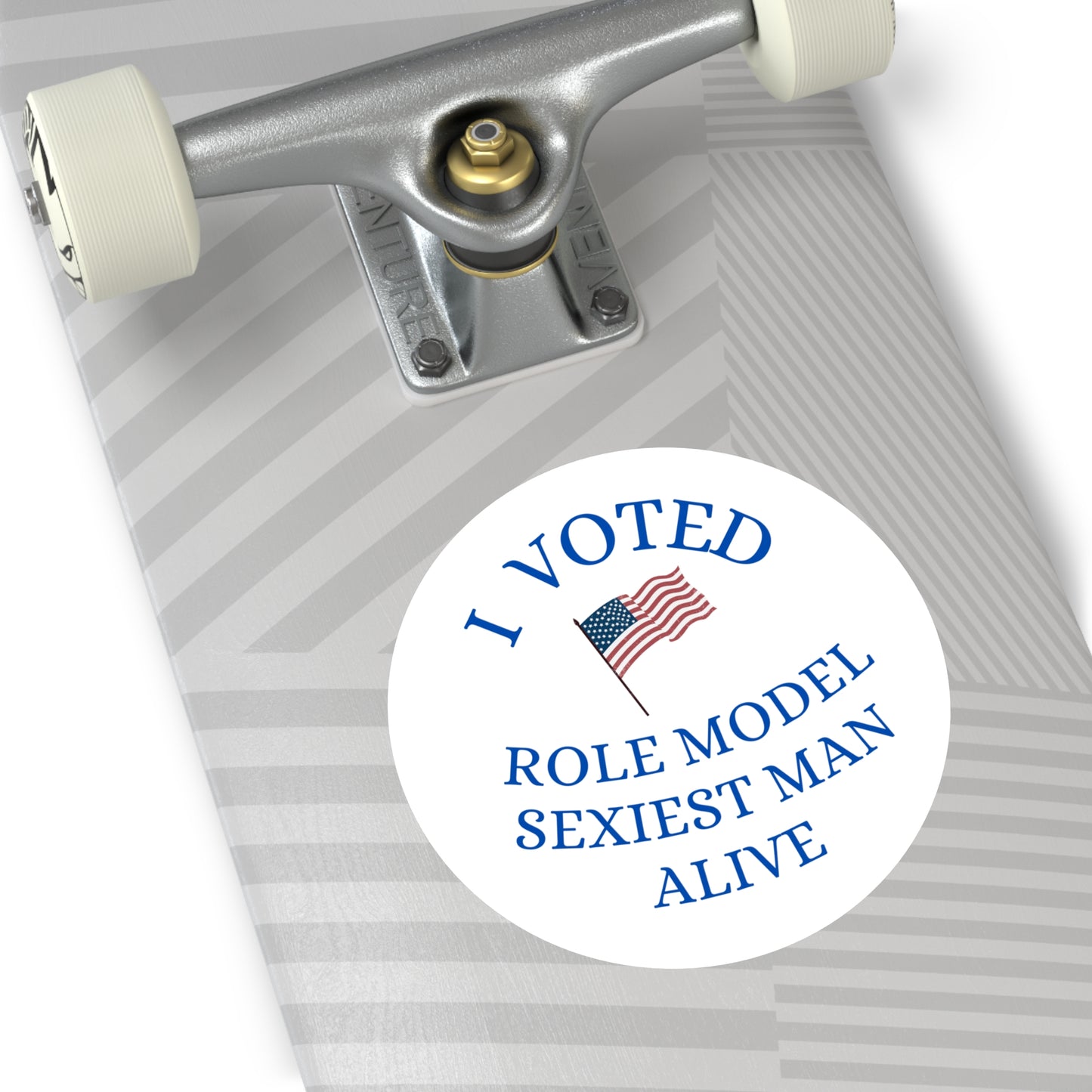 I Voted Role Model Sexiest Man Alive Tucker - Round Stickers, Indoor\Outdoor