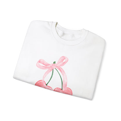 Bow and Cherries Aesthetic - Unisex Heavy Blend™ Crewneck Sweatshirt