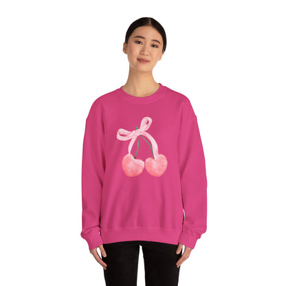 Bow and Cherries Aesthetic - Unisex Heavy Blend™ Crewneck Sweatshirt