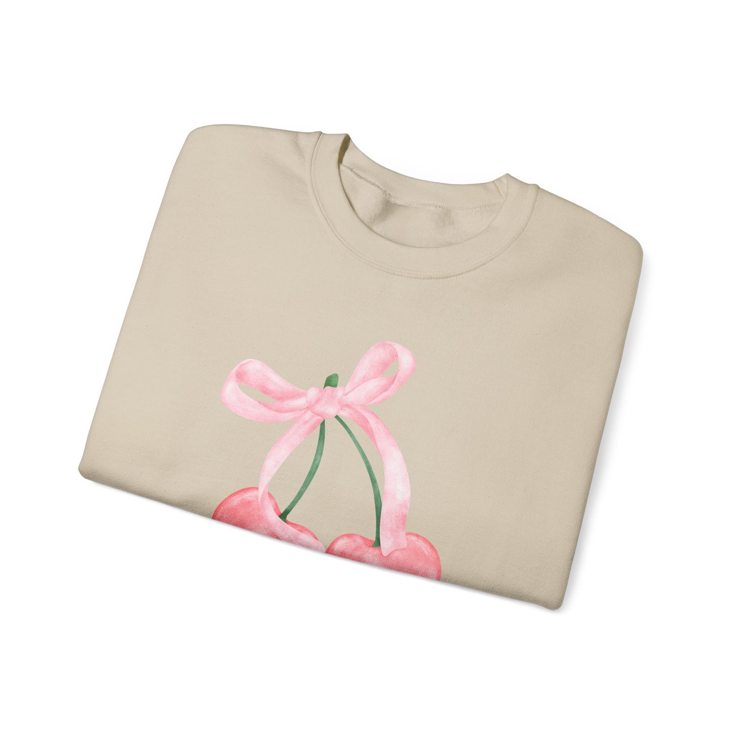 Bow and Cherries Aesthetic - Unisex Heavy Blend™ Crewneck Sweatshirt