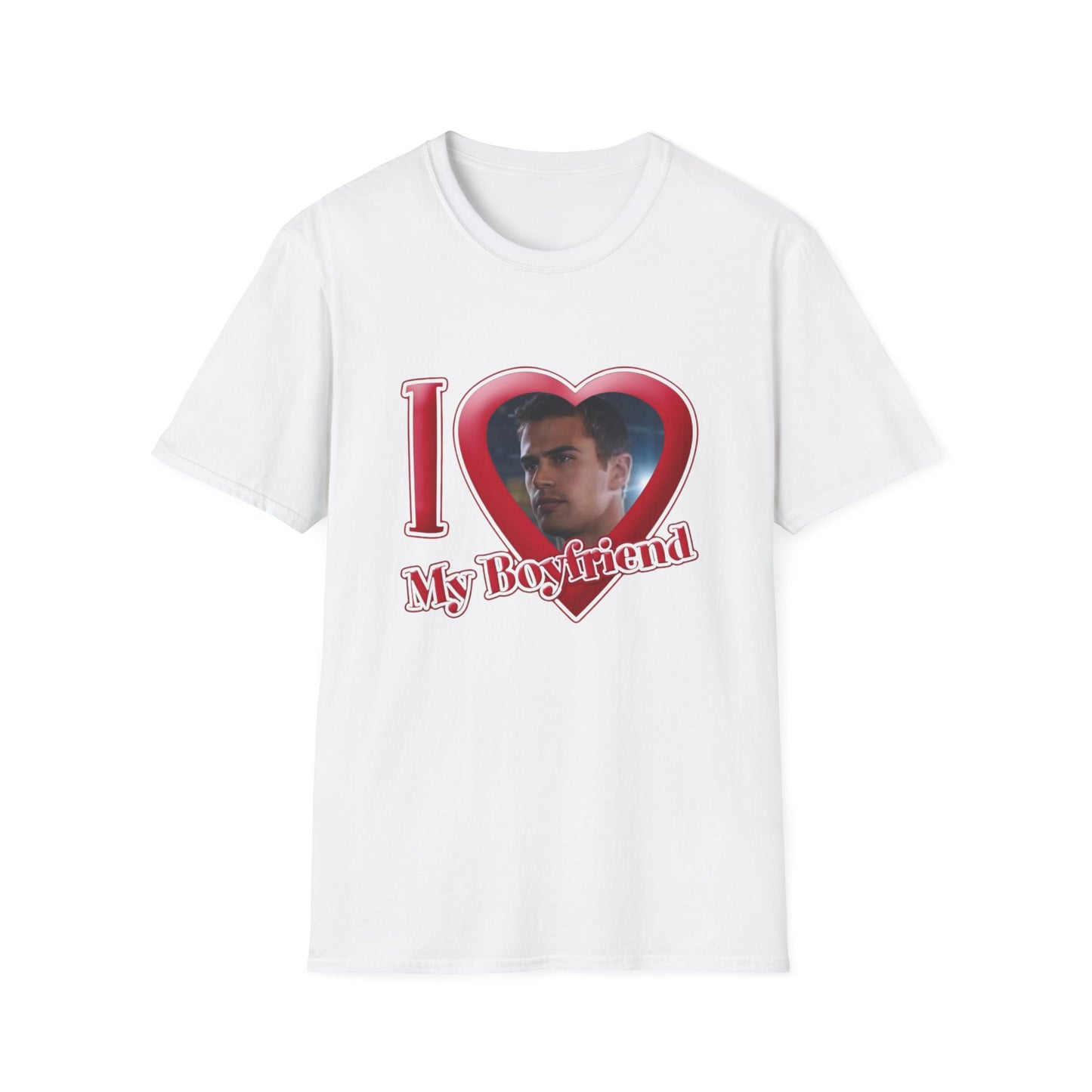 I love my boyfriend Theo James - Unisex Softstyle T-Shirt