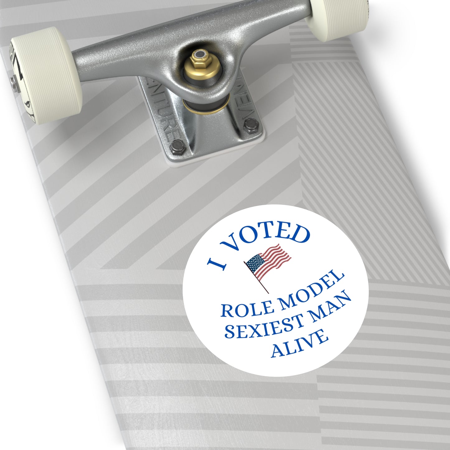 I Voted Role Model Sexiest Man Alive Tucker - Round Stickers, Indoor\Outdoor