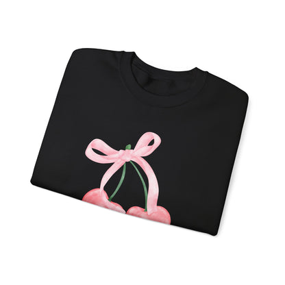 Bow and Cherries Aesthetic - Unisex Heavy Blend™ Crewneck Sweatshirt