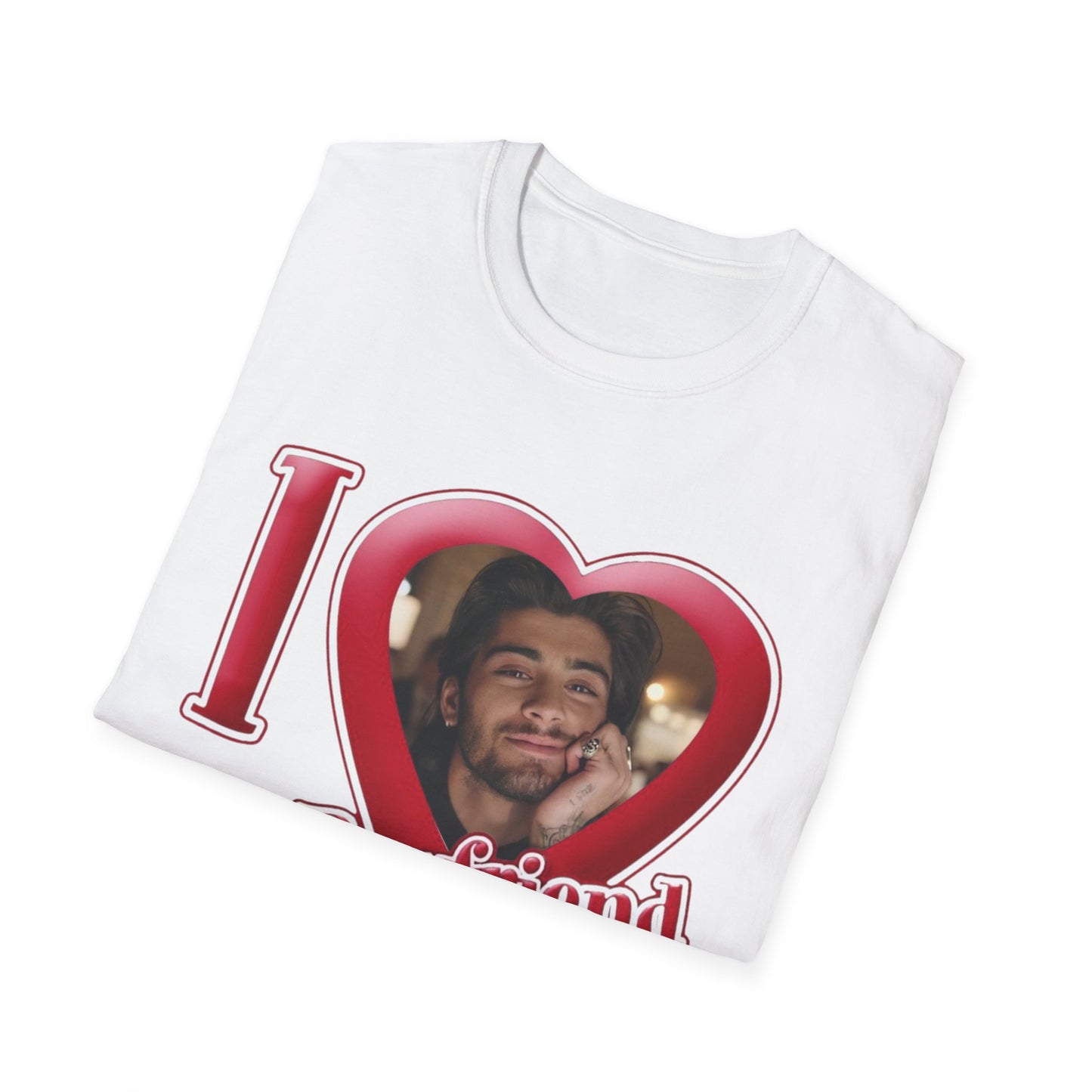 I heart my boyfriend Zayn One direction - Unisex Softstyle T-Shirt