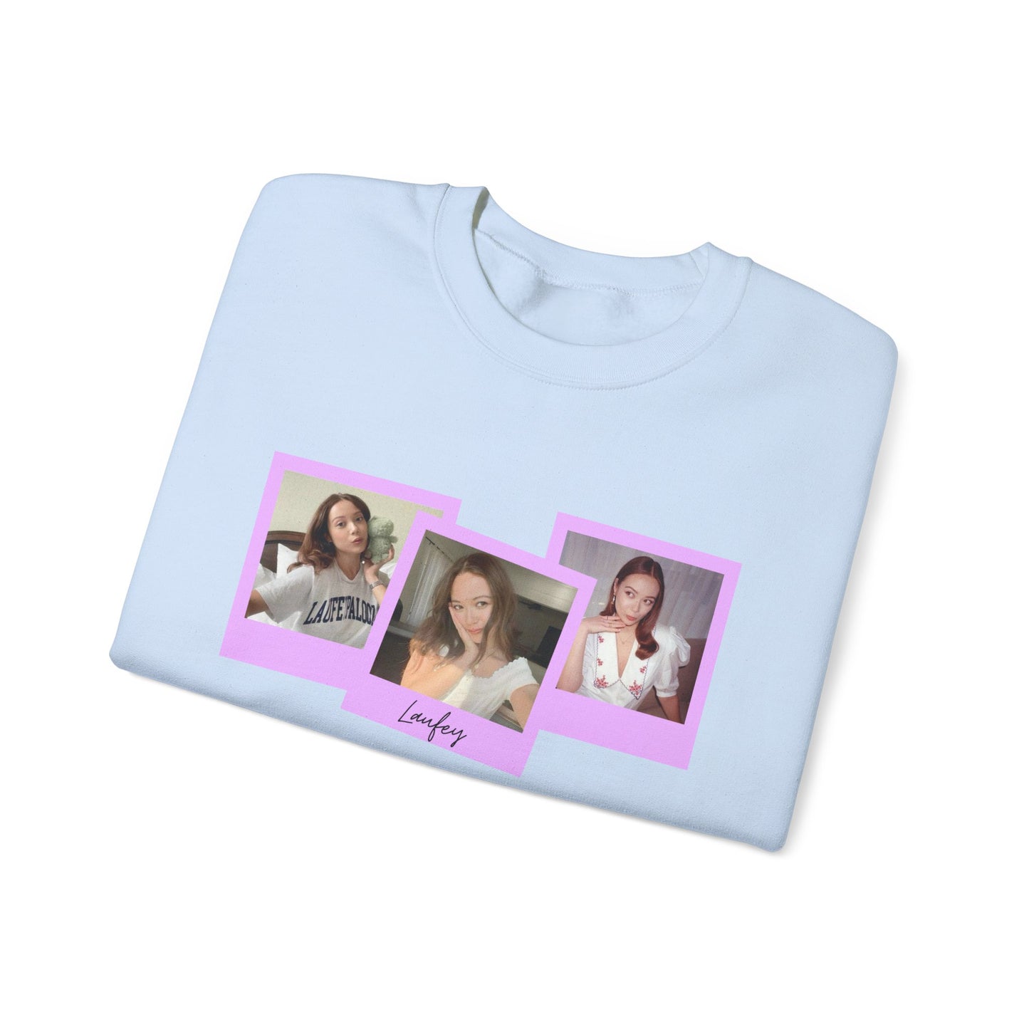 Polaroid Laufey Cute - Unisex Heavy Blend™ Crewneck Sweatshirt