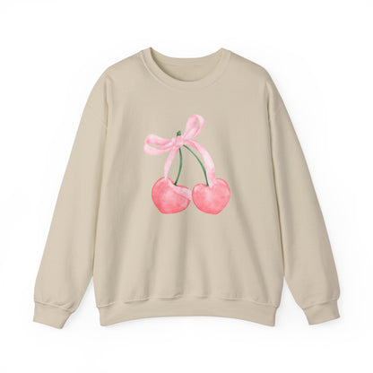 Bow and Cherries Aesthetic - Unisex Heavy Blend™ Crewneck Sweatshirt