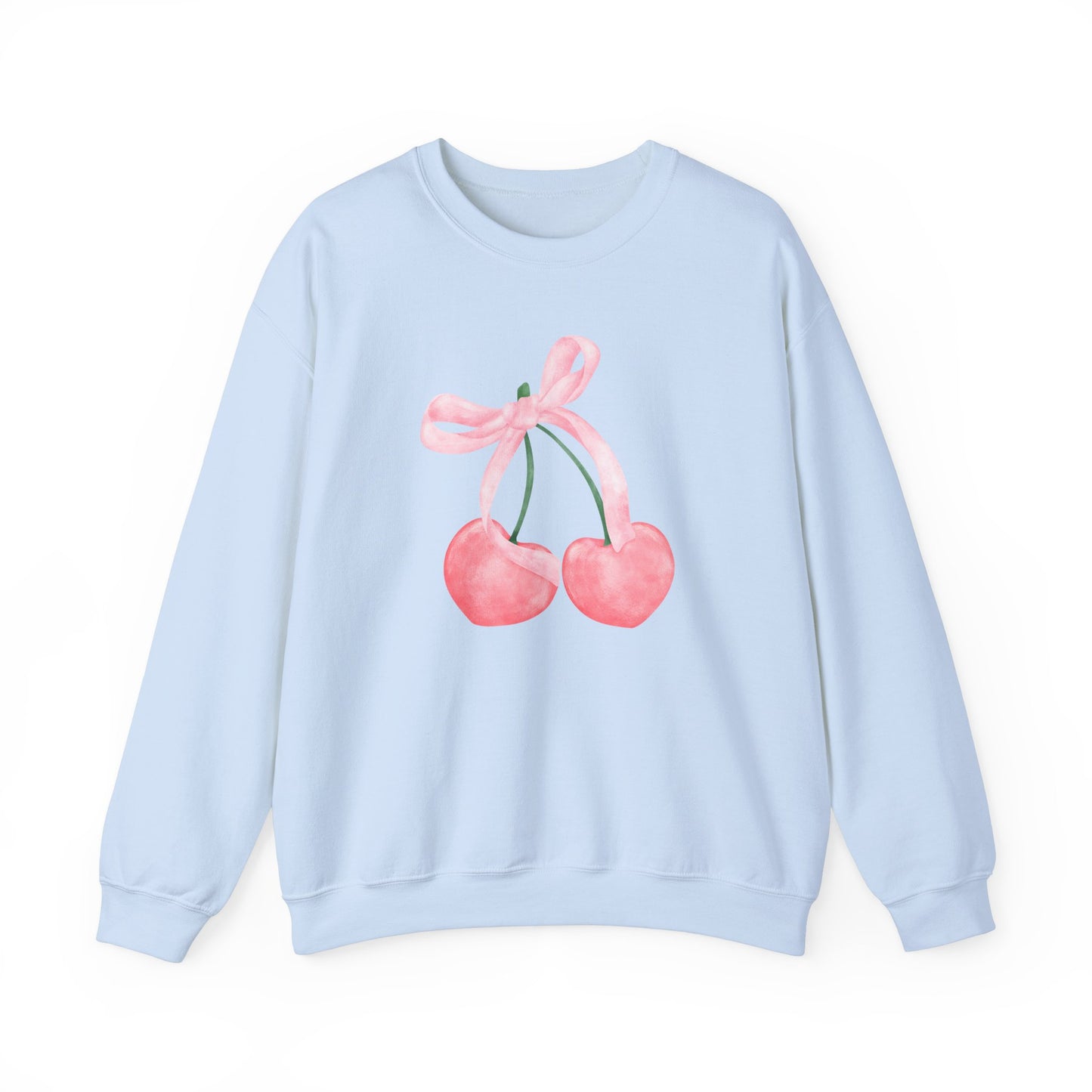 Bow and Cherries Aesthetic - Unisex Heavy Blend™ Crewneck Sweatshirt