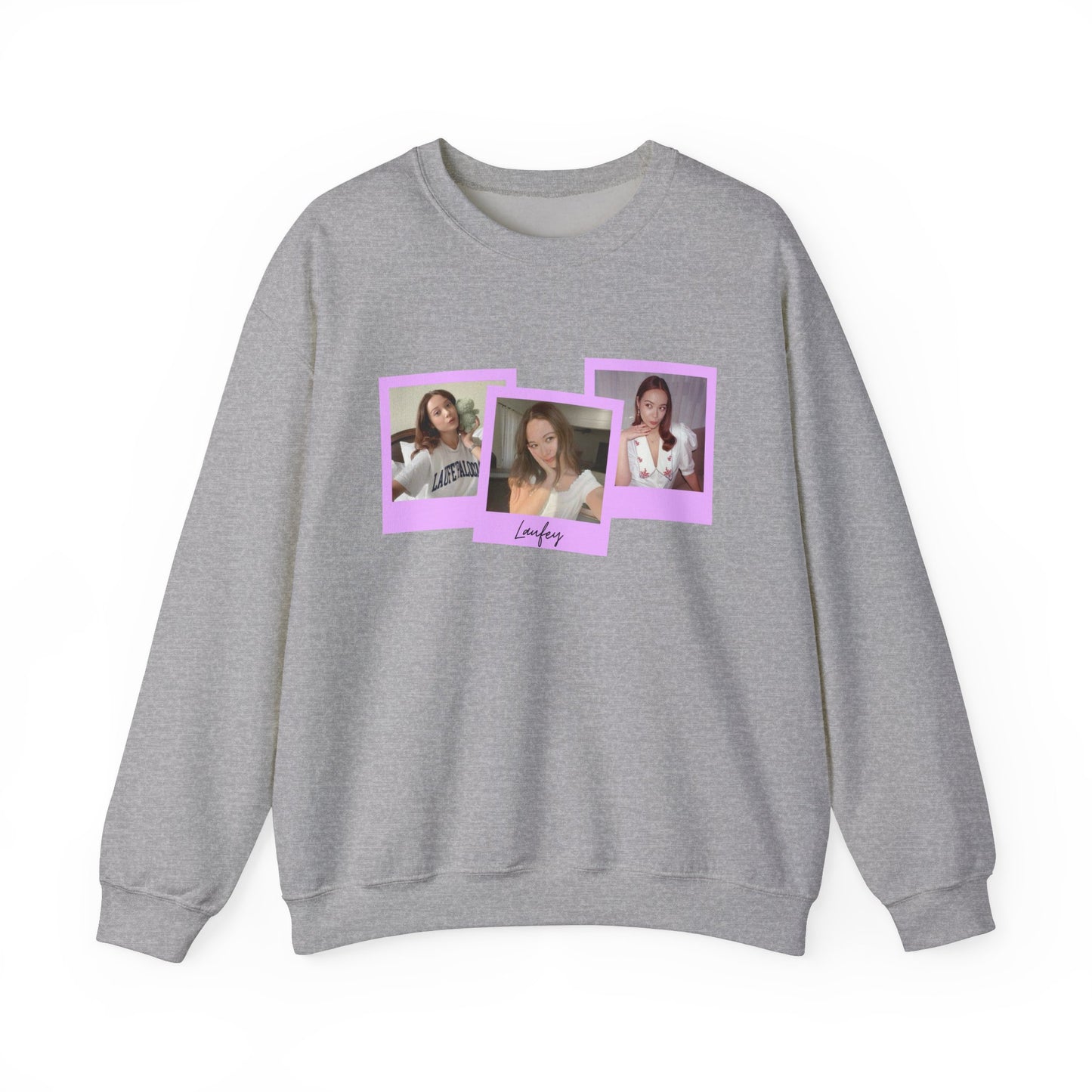 Polaroid Laufey Cute - Unisex Heavy Blend™ Crewneck Sweatshirt