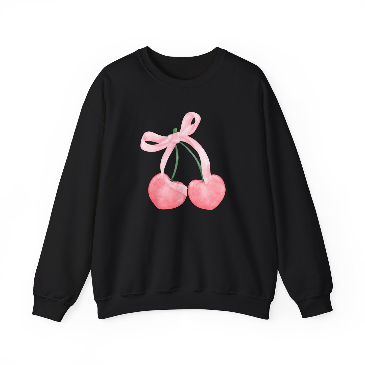 Bow and Cherries Aesthetic - Unisex Heavy Blend™ Crewneck Sweatshirt