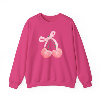 Bow and Cherries Aesthetic - Unisex Heavy Blend™ Crewneck Sweatshirt