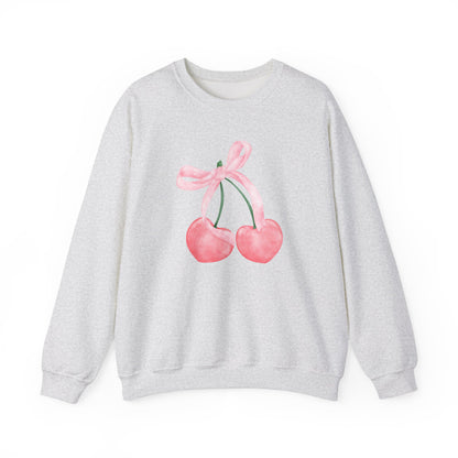 Bow and Cherries Aesthetic - Unisex Heavy Blend™ Crewneck Sweatshirt